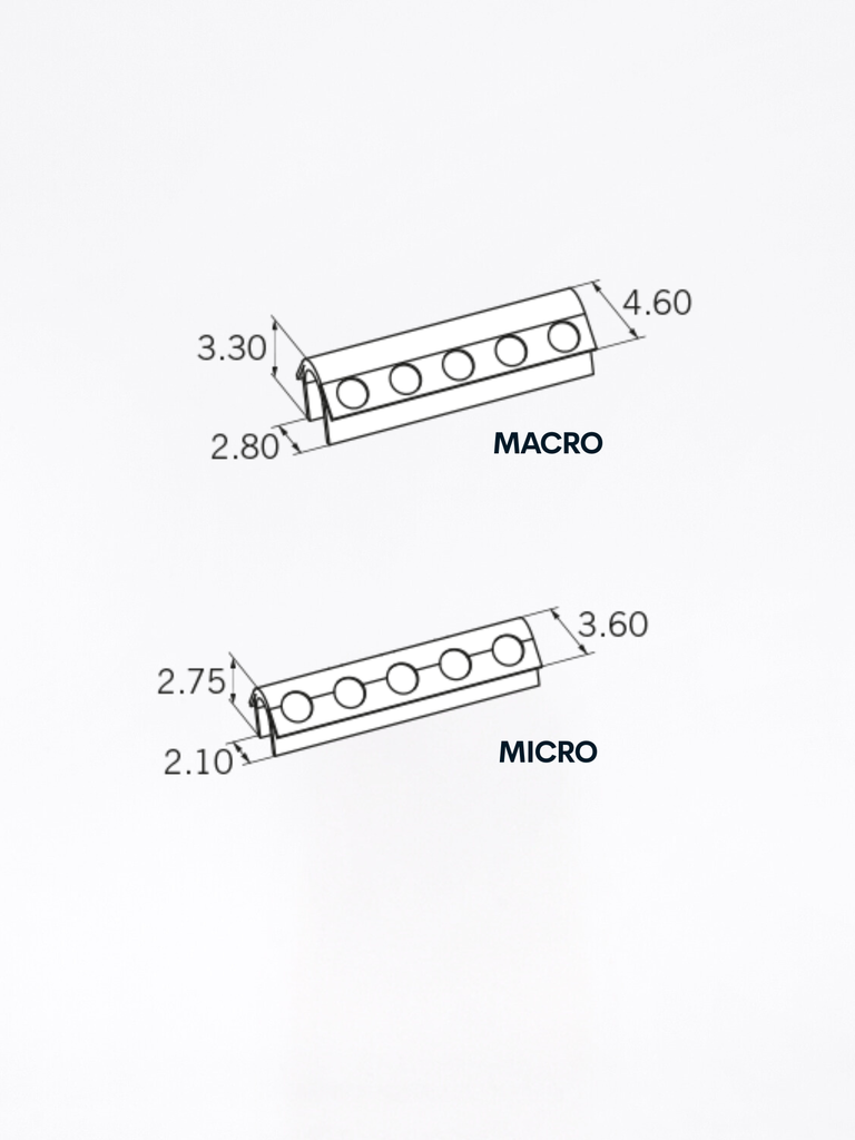 Dolder® System Femmina E L50 Misure Macro - Micro